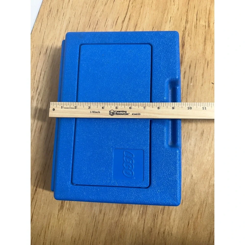 Vintage 1983 LEGO Blue Plastic Hard Shell Carrying Case‎